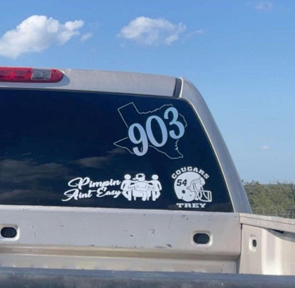 Pimping Ain’t Easy Decal - Decal for Cars, Laptop, Vehicle, Custom.