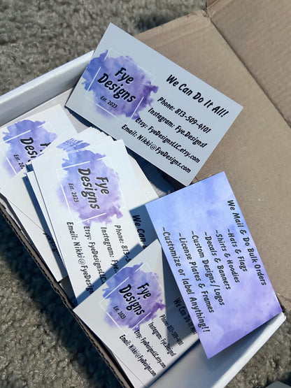 Custom Business Cards: Personalized Designs (3.5 x 2)