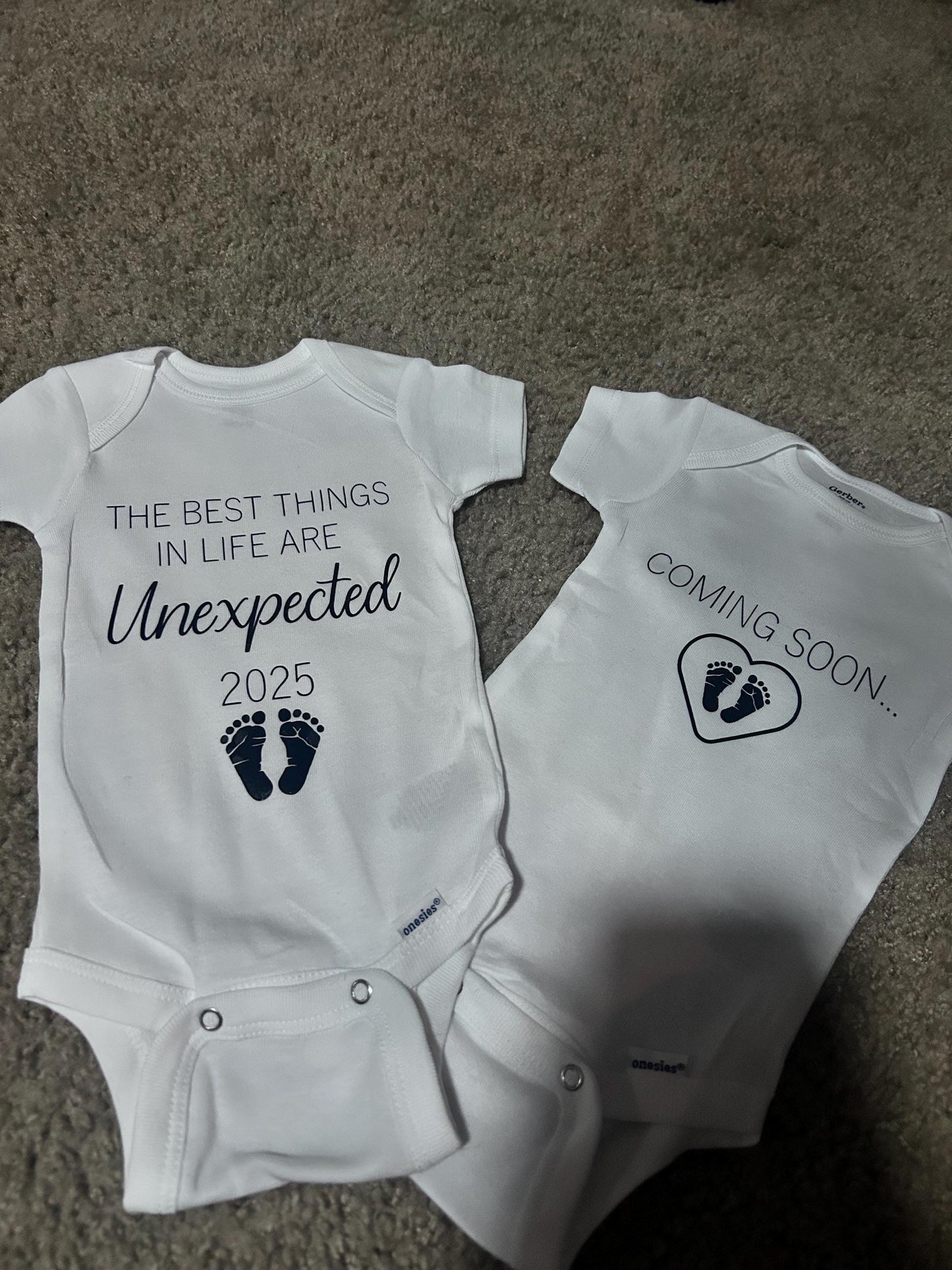 Custom Baby Announcement Onesie: Personalized Bodysuit