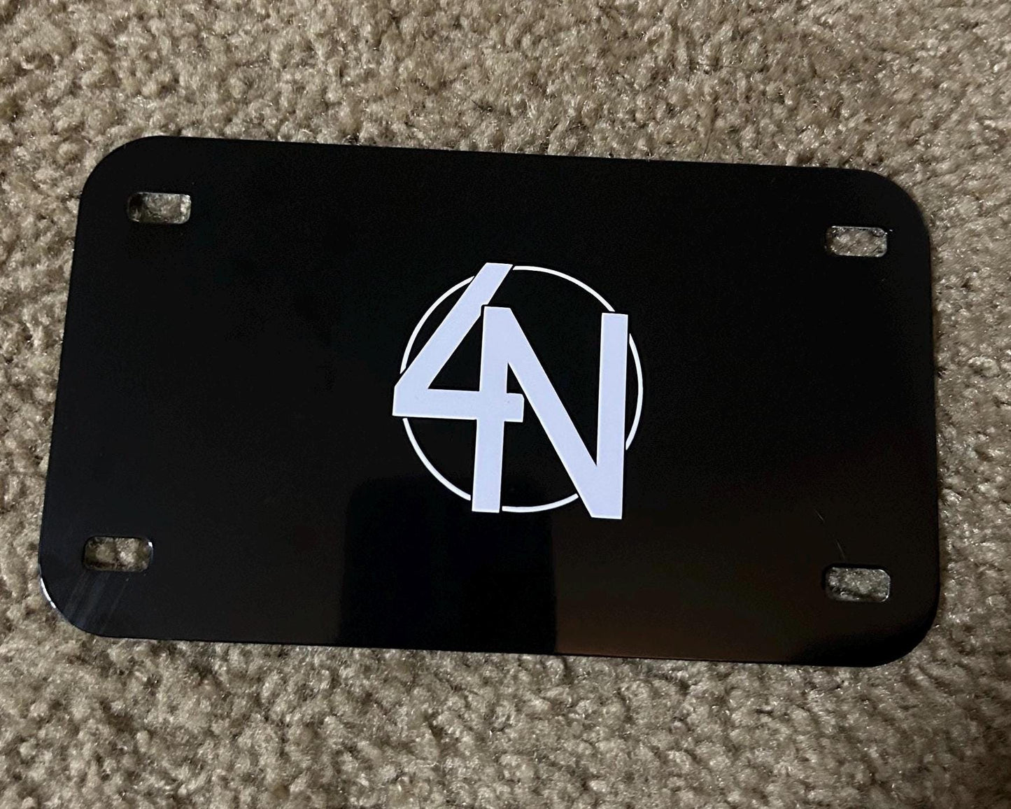 Custom Motorcycle License Plate: Personalized Vinyl Decal (7x4 inches ) / NAME/ LOGO/ CUSTOM Text
