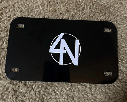 Custom Motorcycle License Plate: Personalized Vinyl Decal (7x4 inches ) / NAME/ LOGO/ CUSTOM Text
