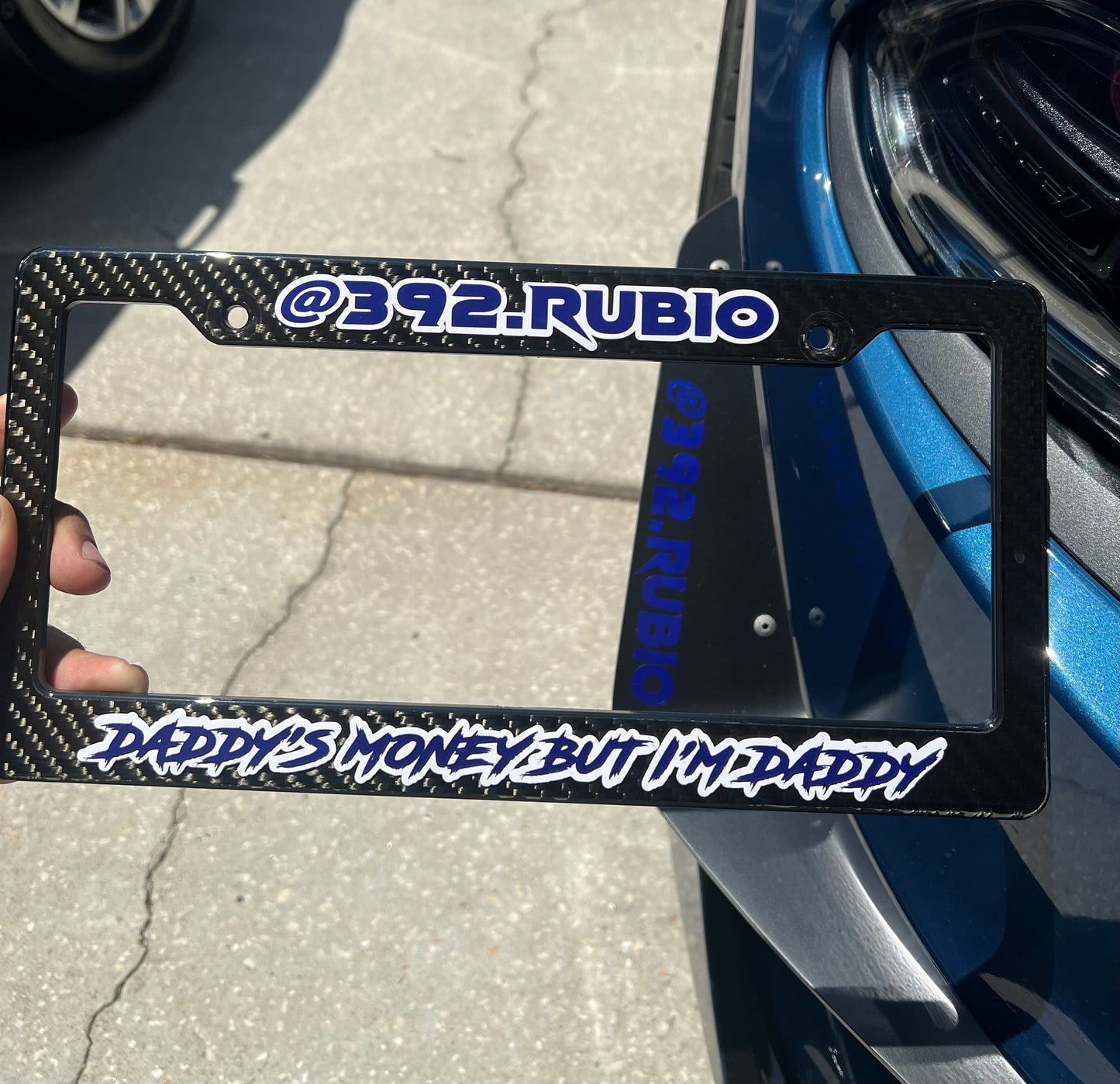 Custom Vinyl License Plate Frame: Car & Truck Personalized Cover