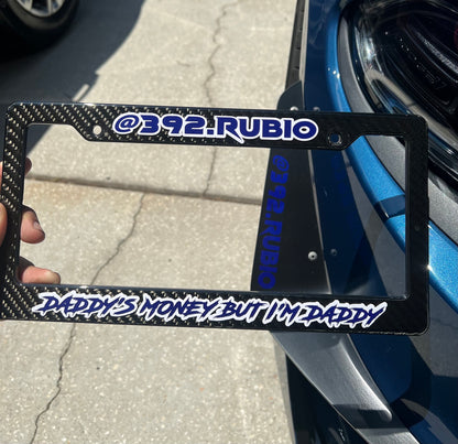 Custom Vinyl License Plate Frame: Car & Truck Personalized Cover