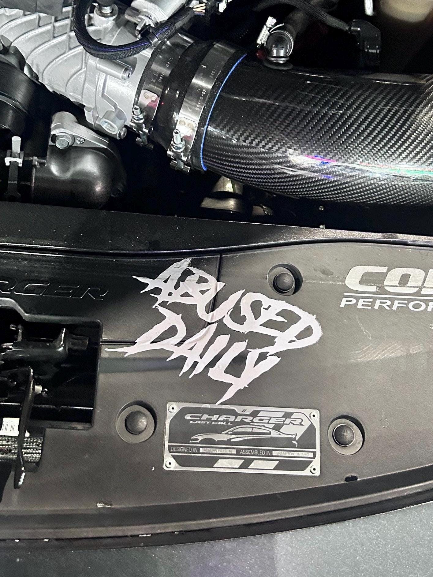 Abused Daily Decal - Decal for Cars, Laptop, Vehicle, Custom.