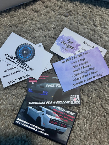 Custom Business Cards: Personalized Designs (3.5 x 2)